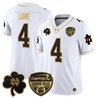 Men's Notre Dame Fighting Irish 2024 Orange Bowl Gold Patch Vapor Limited Jersey - All Stitched