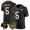 Men's Notre Dame Fighting Irish 2024 Orange Bowl Gold Patch Vapor Limited Jersey - All Stitched
