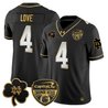 Men's Notre Dame Fighting Irish 2024 Orange Bowl Gold Patch Vapor Limited Jersey - All Stitched