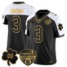 Men's Notre Dame Fighting Irish 2024 Orange Bowl Gold Patch Vapor Limited Jersey - All Stitched