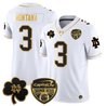Men's Notre Dame Fighting Irish 2024 Orange Bowl Gold Patch Vapor Limited Jersey - All Stitched