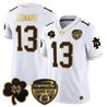 Men's Notre Dame Fighting Irish 2024 Orange Bowl Gold Patch Vapor Limited Jersey - All Stitched