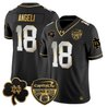 Men's Notre Dame Fighting Irish 2024 Orange Bowl Gold Patch Vapor Limited Jersey - All Stitched