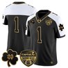 Men's Notre Dame Fighting Irish 2024 Orange Bowl Gold Patch Vapor Limited Jersey - All Stitched