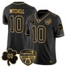 Men's Notre Dame Fighting Irish 2024 Orange Bowl Gold Patch Vapor Limited Jersey - All Stitched