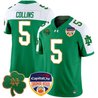 Men's Notre Dame Fighting Irish 2024 Orange Bowl Patch Vapor Limited Jersey - All Stitched