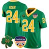 Men's Notre Dame Fighting Irish 2024 Orange Bowl Patch Vapor Limited Jersey - All Stitched
