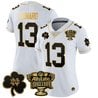 Women's Notre Dame Fighting Irish 2024 Sugar Bowl Gold Patch Vapor Limited Jersey V2 - All Stitched