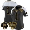 Women's Notre Dame Fighting Irish 2024 Sugar Bowl Gold Patch Vapor Limited Jersey V2 - All Stitched