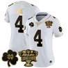 Women's Notre Dame Fighting Irish 2024 Sugar Bowl Gold Patch Vapor Limited Jersey V2 - All Stitched