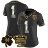 Women's Notre Dame Fighting Irish 2024 Sugar Bowl Gold Patch Vapor Limited Jersey V2 - All Stitched