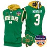 Men's Notre Dame Fighting Irish Orange Bowl Patch Sleeveless Hoodie - All Stitched