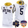 Men's Notre Dame Fighting Irish Orange Bowl Patch Sleeveless Hoodie - All Stitched