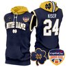 Men's Notre Dame Fighting Irish Orange Bowl Patch Sleeveless Hoodie - All Stitched