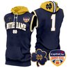 Men's Notre Dame Fighting Irish Orange Bowl Patch Sleeveless Hoodie - All Stitched