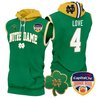 Men's Notre Dame Fighting Irish Orange Bowl Patch Sleeveless Hoodie - All Stitched