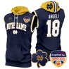 Men's Notre Dame Fighting Irish Orange Bowl Patch Sleeveless Hoodie - All Stitched