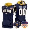 Notre Dame Fighting Irish Orange Bowl Patch Custom Sleeveless Hoodie - All Stitched