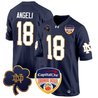 Men's Notre Dame Fighting Irish 2024 Orange Bowl Patch Game Jersey - All Stitched