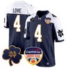 Men's Notre Dame Fighting Irish 2024 Orange Bowl Patch Game Jersey - All Stitched