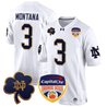 Men's Notre Dame Fighting Irish 2024 Orange Bowl Patch Game Jersey - All Stitched
