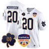 Men's Notre Dame Fighting Irish 2024 Orange Bowl Patch Game Jersey - All Stitched