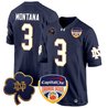 Men's Notre Dame Fighting Irish 2024 Orange Bowl Patch Game Jersey - All Stitched