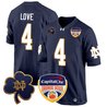 Men's Notre Dame Fighting Irish 2024 Orange Bowl Patch Game Jersey - All Stitched