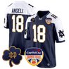 Men's Notre Dame Fighting Irish 2024 Orange Bowl Patch Game Jersey - All Stitched