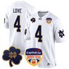 Men's Notre Dame Fighting Irish 2024 Orange Bowl Patch Game Jersey - All Stitched