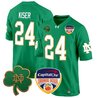 Men's Notre Dame Fighting Irish 2024 Orange Bowl Patch Game Jersey - All Stitched