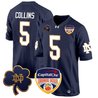 Men's Notre Dame Fighting Irish 2024 Orange Bowl Patch Game Jersey - All Stitched