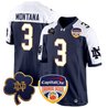 Men's Notre Dame Fighting Irish 2024 Orange Bowl Patch Game Jersey - All Stitched