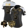 Women's Notre Dame Fighting Irish 2024 Orange Bowl Gold Patch Vapor Limited Jersey - All Stitched