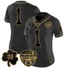 Women's Notre Dame Fighting Irish 2024 Orange Bowl Gold Patch Vapor Limited Jersey - All Stitched