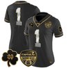 Women's Notre Dame Fighting Irish 2024 Orange Bowl Gold Patch Vapor Limited Jersey - All Stitched