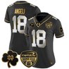 Women's Notre Dame Fighting Irish 2024 Orange Bowl Gold Patch Vapor Limited Jersey - All Stitched