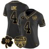 Women's Notre Dame Fighting Irish 2024 Orange Bowl Gold Patch Vapor Limited Jersey - All Stitched
