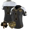 Women's Notre Dame Fighting Irish 2024 Orange Bowl Gold Patch Vapor Limited Jersey - All Stitched