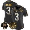 Women's Notre Dame Fighting Irish 2024 Orange Bowl Gold Patch Vapor Limited Jersey - All Stitched