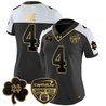 Women's Notre Dame Fighting Irish 2024 Orange Bowl Gold Patch Vapor Limited Jersey - All Stitched