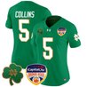 Women's Notre Dame Fighting Irish 2024 Orange Bowl Patch Vapor Limited Jersey - All Stitched