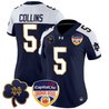 Women's Notre Dame Fighting Irish 2024 Orange Bowl Patch Vapor Limited Jersey - All Stitched