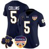 Women's Notre Dame Fighting Irish 2024 Orange Bowl Patch Vapor Limited Jersey - All Stitched