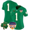 Women's Notre Dame Fighting Irish 2024 Orange Bowl Patch Vapor Limited Jersey - All Stitched
