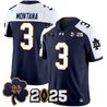 Men's Notre Dame Fighting Irish 2025 CFP Final Patch Vapor Limited Jersey - All Stitched