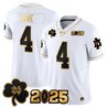 Men's Notre Dame Fighting Irish 2025 CFP Final Patch Gold Vapor Limited Jersey - All Stitched