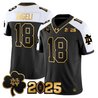 Men's Notre Dame Fighting Irish 2025 CFP Final Patch Gold Vapor Limited Jersey - All Stitched