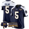 Men's Notre Dame Fighting Irish Playoff 2025 Sugar Bowl Champions Patch Vapor Limited Jersey - All Stitched