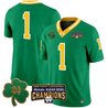 Men's Notre Dame Fighting Irish Playoff 2025 Sugar Bowl Champions Patch Vapor Limited Jersey - All Stitched